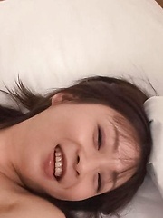 Nozomi Hatsuki Asian puts vibrator on clit and dildo in poonanie - Japarn porn pics at JapHole.com