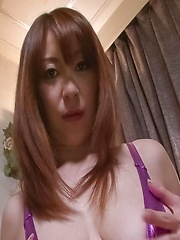 Araki Hitomi Asian fucks peach through crotchless with vibrator - Japarn porn pics at JapHole.com