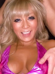 Rina Aina Asian in spandex outfit has peach fucked from behind - Japarn porn pics at JapHole.com