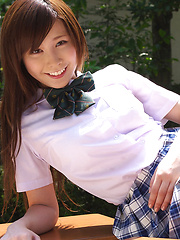 Iyo Hanaki Asian in uniform wants to take classes out of school - Japarn porn pics at JapHole.com