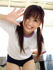 Hikari Yamaguchi Asian in shorts loves to play all over the house - Japarn porn pics at JapHole.com