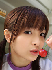 Hikari Yamaguchi Asian in shorts loves to play all over the house - Japarn porn pics at JapHole.com