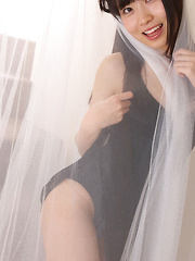 Hijiri Sachi Asian shows sexy legs under dress and plays a lot - Japarn porn pics at JapHole.com