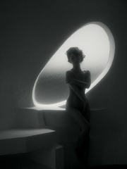 Neo Asian in long dress goes to enjoy reading book in the forest - Japarn porn pics at JapHole.com