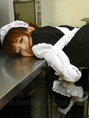 Yui Shimizu masturbates and gives a blowjob - Japarn porn pics at JapHole.com