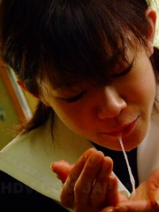 Young teen maid Aoba Itou pleases her master - Japarn porn pics at JapHole.com