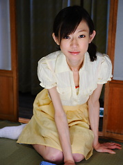 Young servant Aoba Itou poses in her lingerie - Japarn porn pics at JapHole.com