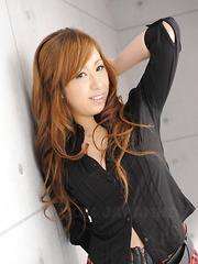 Horny Japanese Yurina shows her boobs to cam - Japarn porn pics at JapHole.com