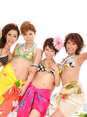 Sweet sexy girls pose for the camera on set - Japarn porn pics at JapHole.com