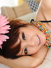 Hot dark haired Japanese babe shows her body - Japarn porn pics at JapHole.com