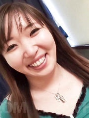 Haruka Ohsawa Asian takes dick in mouth and puts vibrator on clit