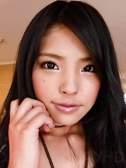 Eririka Katagiri Asian exposes ass and vagina while sucking penis - Japarn porn pics at JapHole.com