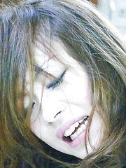Sara Seori grabs two cocks and sucks and fucks them like a whore - Japarn porn pics at JapHole.com