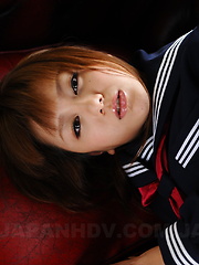 Super cute Asian gal Rui Natsukawa shows off - Japarn porn pics at JapHole.com