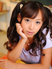 Cute Japanese schoolgirl Nagisa shows off - Japarn porn pics at JapHole.com