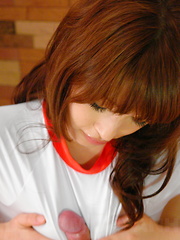 Teen babe Yukina Mori gives a nice blowjob - Japarn porn pics at JapHole.com