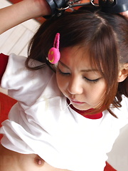 Slutty gal Hikaru Aoyama gets tied and used - Japarn porn pics at JapHole.com