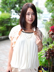 Asian gal Yayoi Yanagida shows off outdoors - Japarn porn pics at JapHole.com
