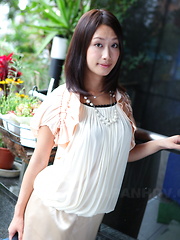 Asian gal Yayoi Yanagida shows off outdoors - Japarn porn pics at JapHole.com