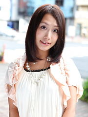 Asian gal Yayoi Yanagida shows off outdoors - Japarn porn pics at JapHole.com