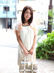 Asian gal Yayoi Yanagida shows off outdoors - Japarn porn pics at JapHole.com