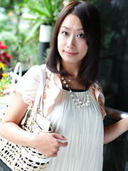 Asian gal Yayoi Yanagida shows off outdoors - Japarn porn pics at JapHole.com