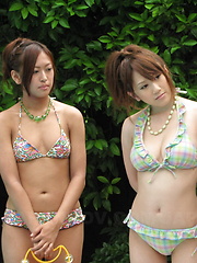 Japanese girls enjoy in some sexy pool party - Japarn porn pics at JapHole.com