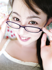 Rina Akiyama Asian with specs changes colorful clothes all day - Japarn porn pics at JapHole.com