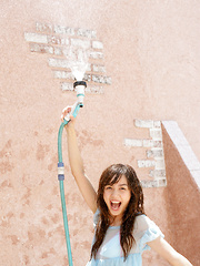 Rola Chen Asian plays with outdoor shower on body over lingerie - Japarn porn pics at JapHole.com