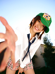 Ryoko Tanaka Asian in kinky lingerie is naughty outdoor and home - Japarn porn pics at JapHole.com