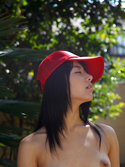 Kana Yume Asian shows nude playful tits and hairy cunt in nature - Japarn porn pics at JapHole.com