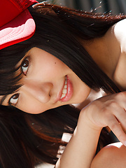 Kana Yume Asian shows nude playful tits and hairy cunt in nature - Japarn porn pics at JapHole.com