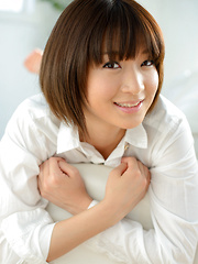 Mayu Kamiya Asian takes shirt off and shows nasty ass in panty - Japarn porn pics at JapHole.com