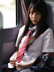 Ruka Kanae Asian shows nude juicy tits and touches over panty - Japarn porn pics at JapHole.com