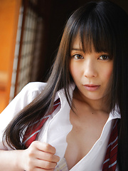 Ruka Kanae Asian shows nude juicy tits and touches over panty - Japarn porn pics at JapHole.com