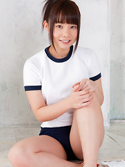 Mana Asian doll in sports outfit is naughty and shows hot behind - Japarn porn pics at JapHole.com